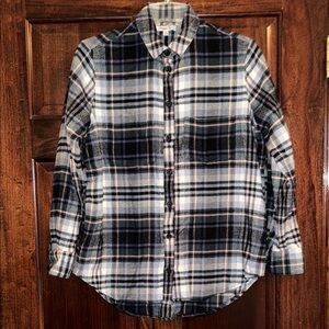 Madewell Plaid Womens Flannel Button-Down Shirt w POCKETS